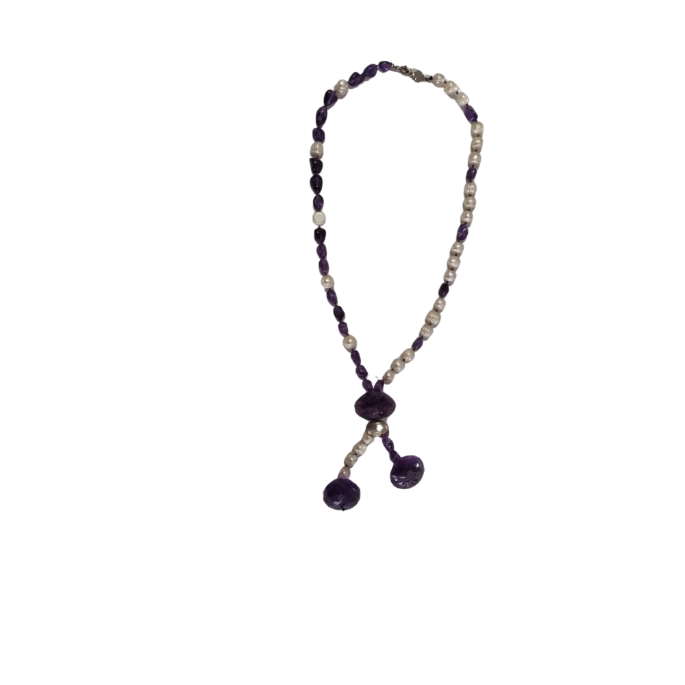 Collana Ametiste e Perle