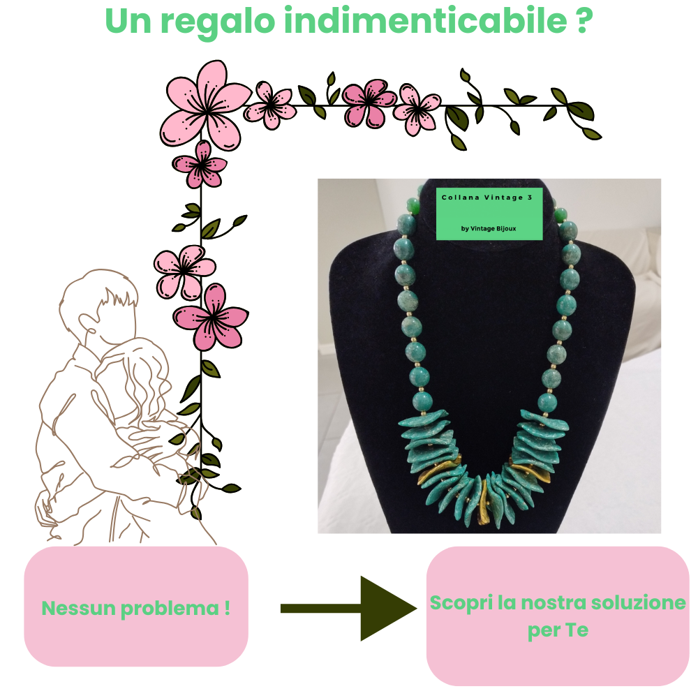 Collana vintage verde
