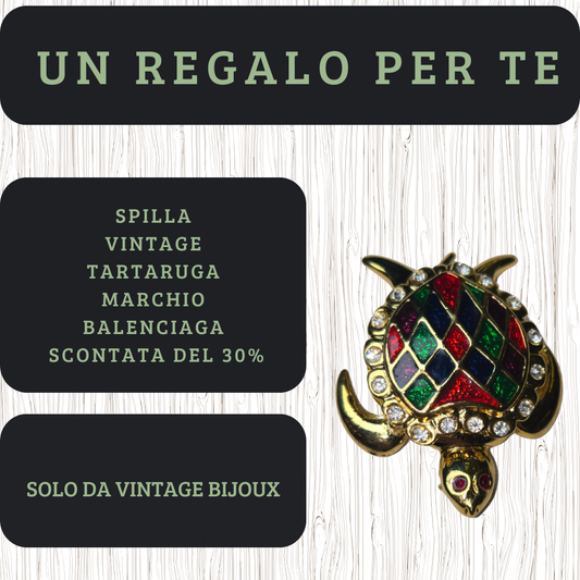 spilla tartaruga balenciaga